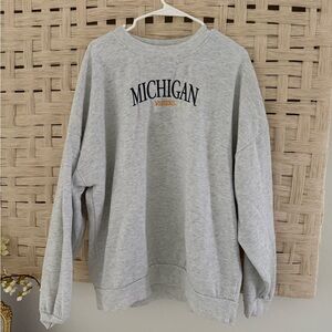Gameday Couture Gray Michigan Wolverines Sweatshirt